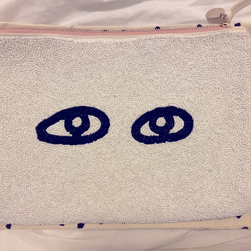 Clare Vivier Beaded Flat Clutch - RARE